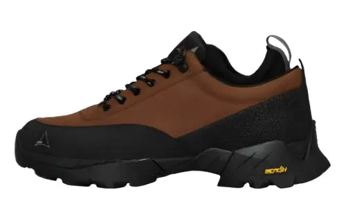 ROA Leather Low top Casual Shoes Unisex Brown