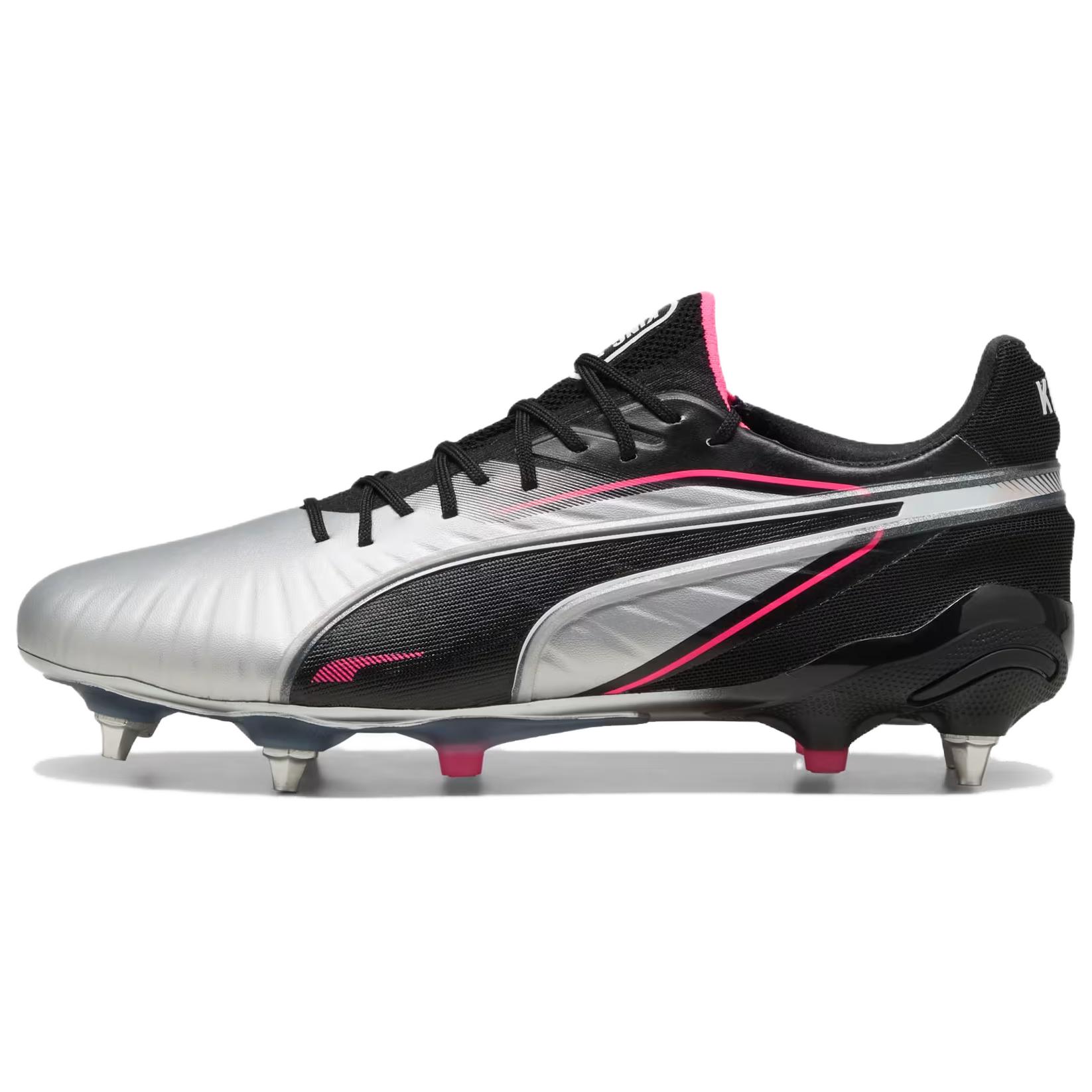 PUMA King Ultimate Soccer Shoes Men's Black Silver