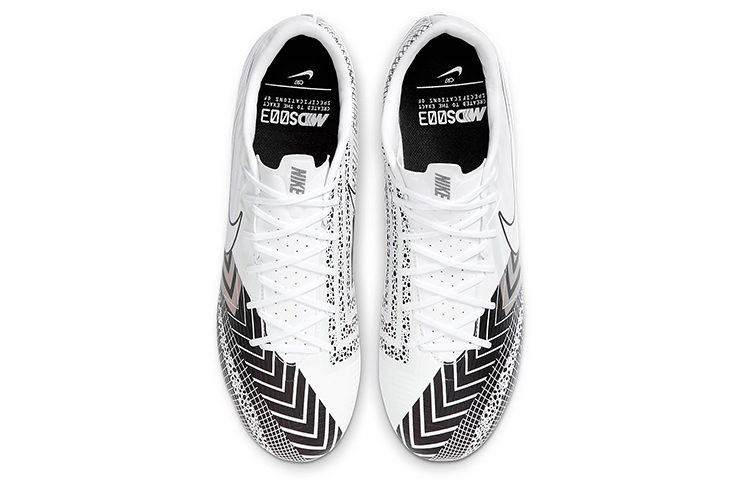 Мужские футбольные бутсы Nike Mercurial Vapor 13 Academy MDS MG (белый / черный) — Белый / чёрный — фото 4