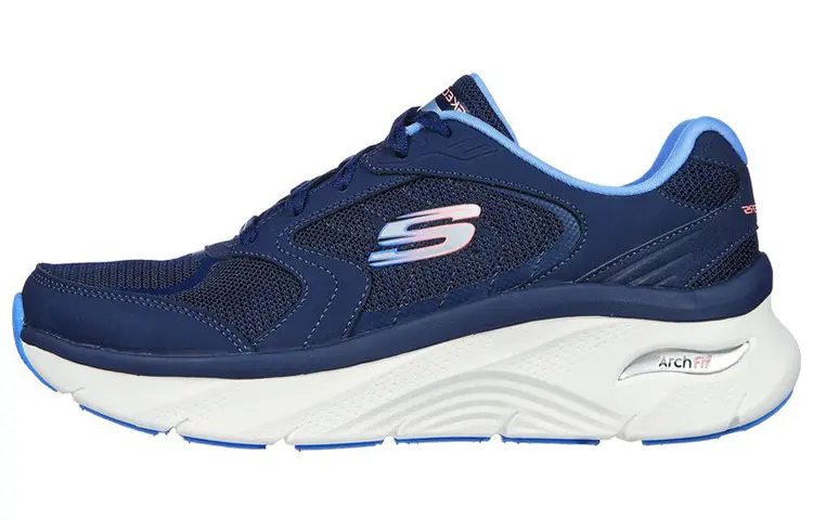 Skechers ARCH FIT D'LUX Fabric Breathable And Lightweight Low top Sports Casual Shoes Women's Dark Blue