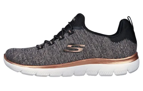 Skechers Summits Casual Shoes Women's Low Top Black/Gold