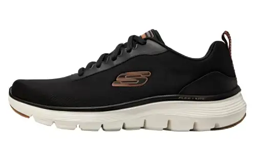 Skechers Slip Resistant Abrasion Resistant Low top Casual Shoes Women's Black Orange