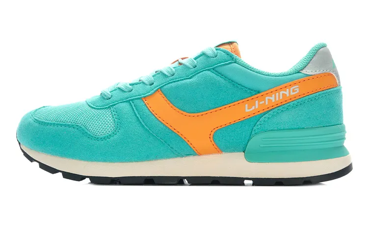 Li Ning Glory Series Casual Shoes Women's Low Top Cyan/Orange/White