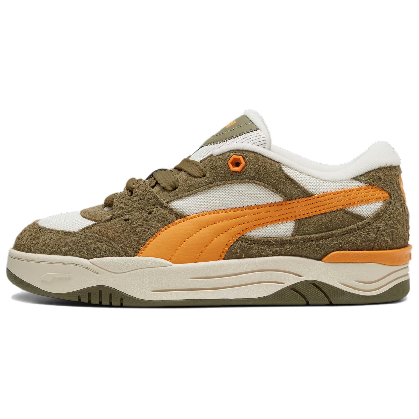 Кеды PUMA PUMA 180 Leather (оливково-зеленые)
