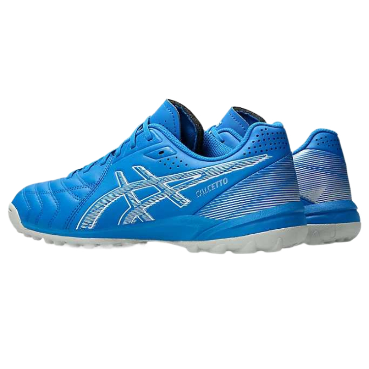 Asics Calcetto PU Leather Soccer Shoes Men’s Blue