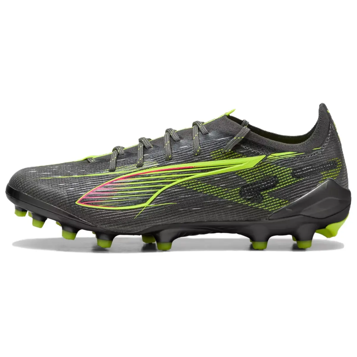 PUMA ULTRA 5 ULTIMATE AG Artificial Ground Soccer Shoes Women's Silver Yellow