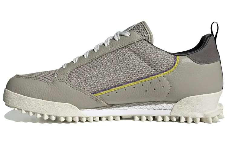 Adidas Originals Continental 80 Baara Slip Resistant Cushioning Low top Casual Shoes Women's Gray Yellow Purple