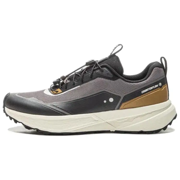 Li Ning CF Tracing Walking Landscape Slip Resistant Abrasion Resistant Low top Casual Shoes Men's Gray Black