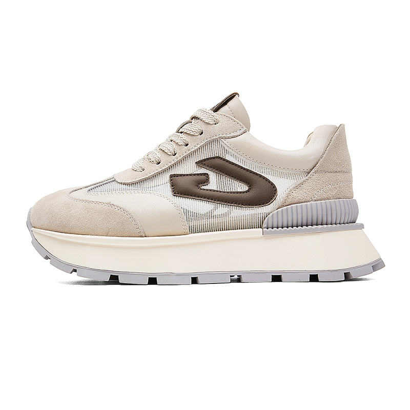 JEEP SPIRIT Comfortable Platform Trendy Sneakers & Casual Shoes Mesh Low top Casual Shoes Women's