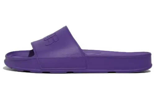 FILA Slick Slide Slip Resistant Abrasion Resistant Slide Slippers Unisex Purple Korean Style