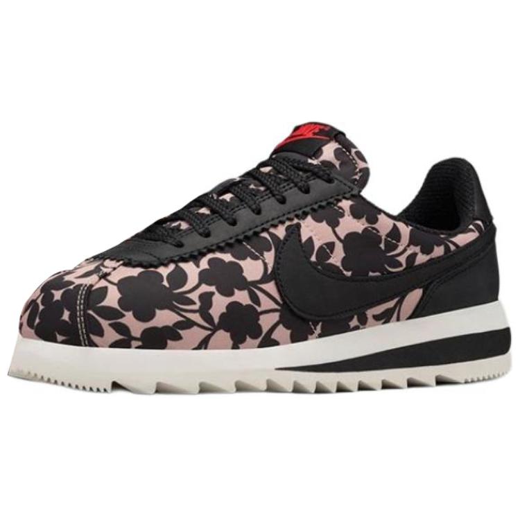 Liberty x Nike Cortez Slip Resistant Abrasion Resistant Low top Casual Shoes Unisex Black White