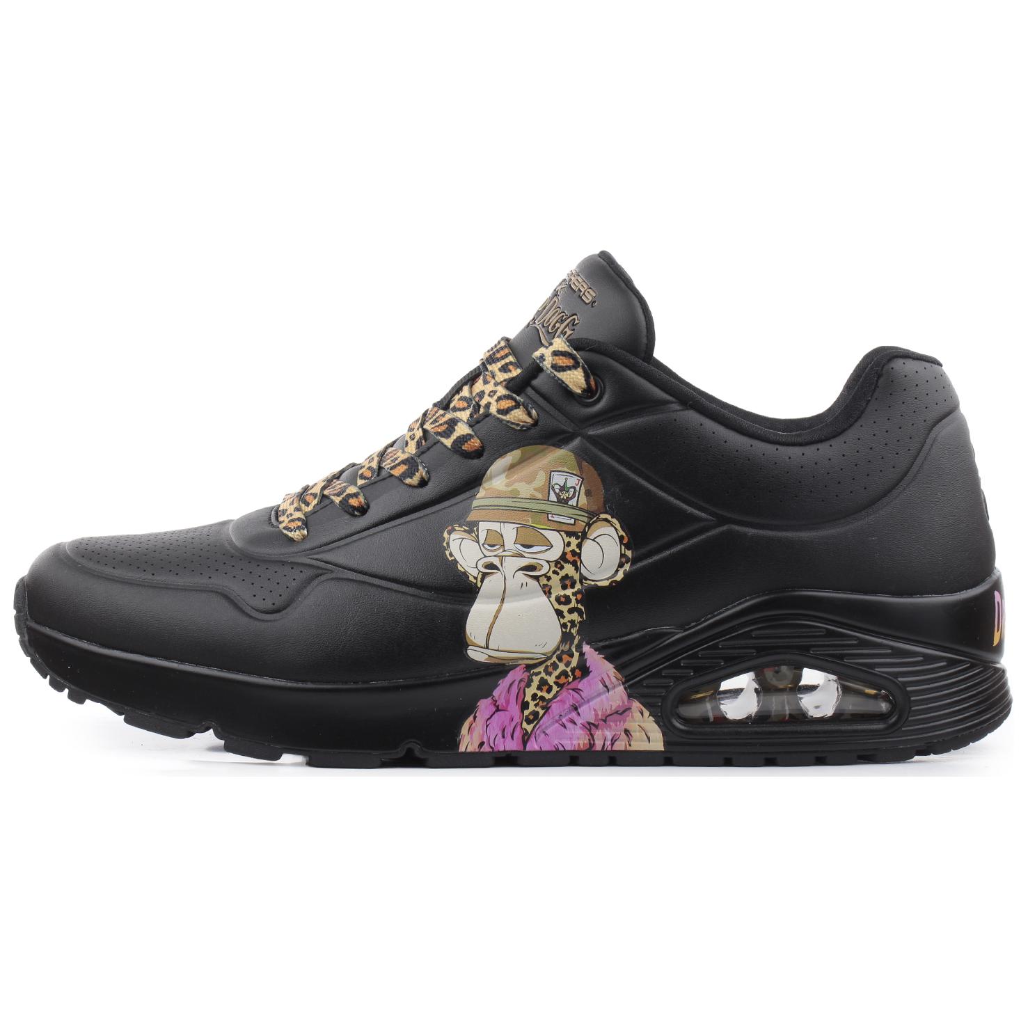 Snoop Dogg x Skechers Uno Comfortable Low top Casual Shoes Men's Black