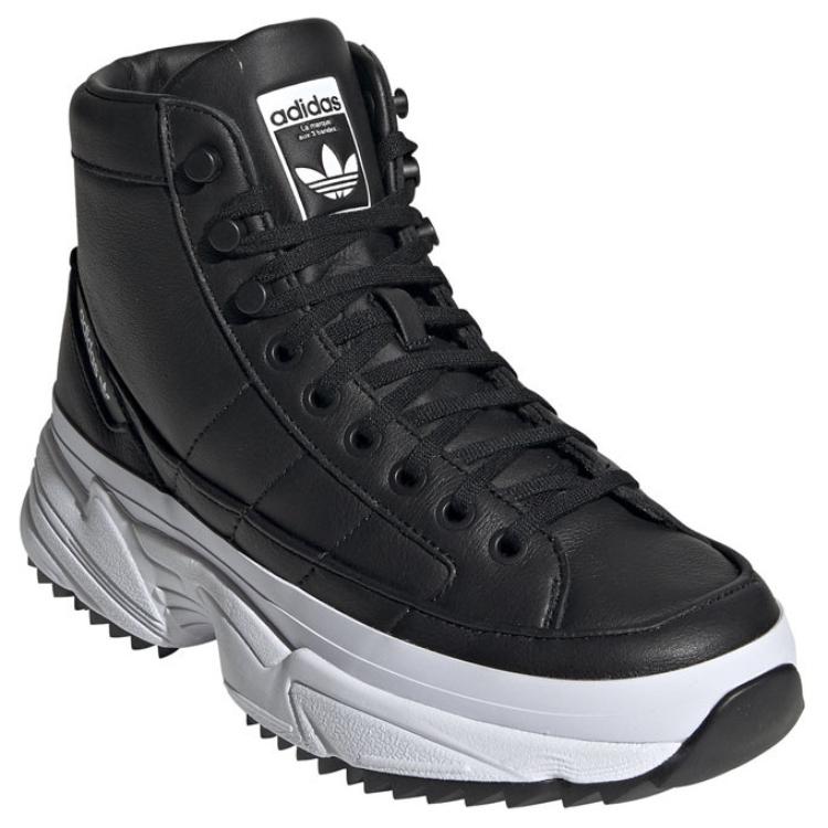 Женские ботинки adidas Originals Kiellor Xtra (черно-белые) — Чёрный / белый — фото 3