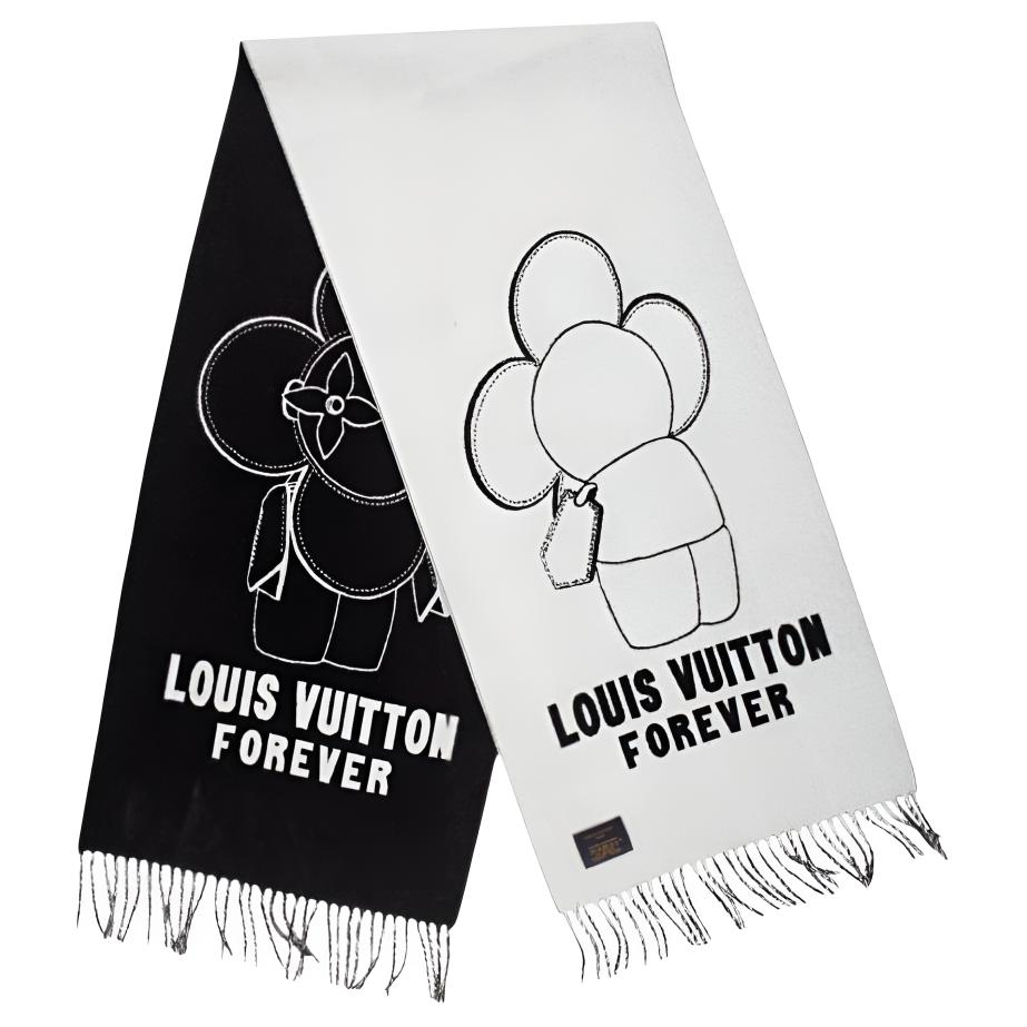 Шарф Louis Vuitton Vivienne (черный)