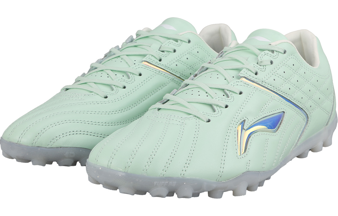 Li Ning TF Turf Artificial Turf Cushioning Soccer Shoes Men’s Aqua Green