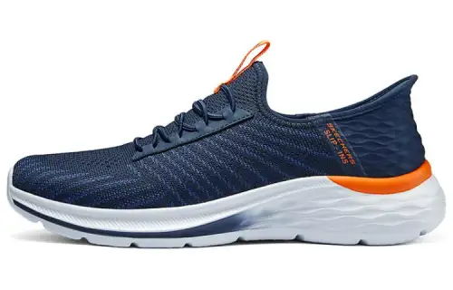 Skechers Comfortable Cushioning Abrasion Resistant Low top Casual Shoes Men's Blue