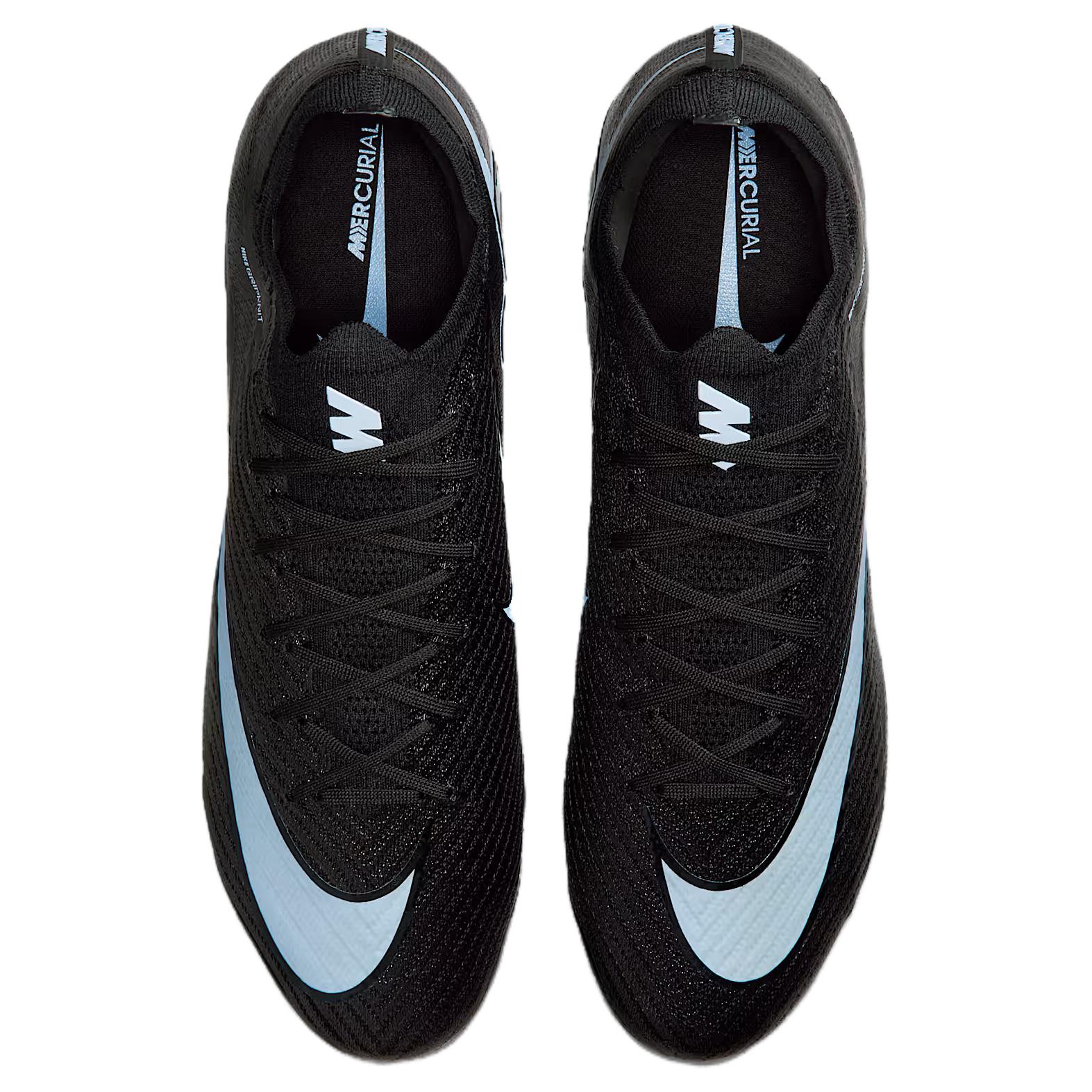 Nike Mercurial Vapor 16 Elite Abrasion Resistant Soccer Shoes Unisex Black Blue