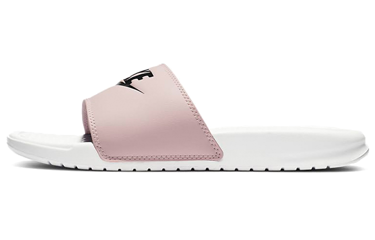 Женские шлепанцы Nike Benassi JDI (бело-розовые)