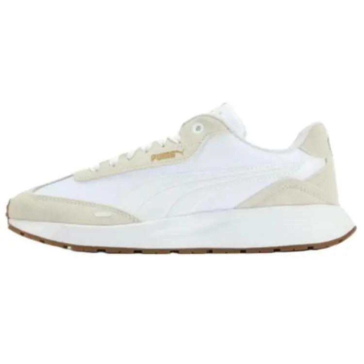 PUMA Runtamed Abrasion Resistant Low top Casual Shoes Unisex White Beige