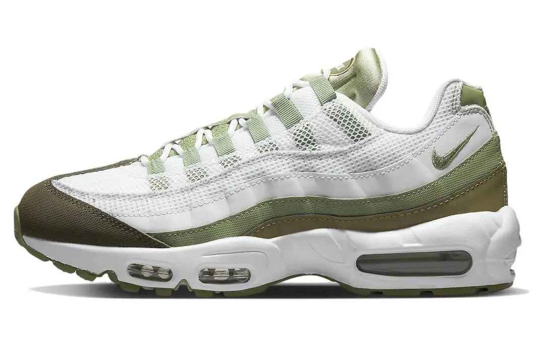 Nike Air Max 95 White Medium Olive Oil Green