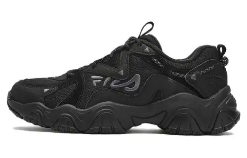 FILA Fluid 4 Cat Paw 4.0 We Fleece Textile, Synthetic Leather Low top Casual Shoes Women's Black