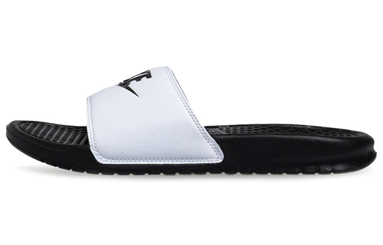 Шлепанцы Nike Benassi dji (бело-черные)