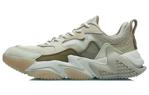Li Ning Ink Mountain Cushioning Rebound Low top Casual Shoes Men's Oat Gray