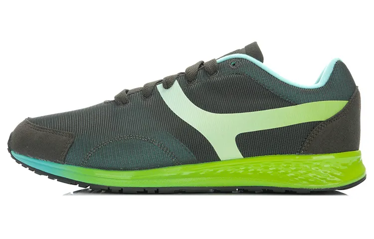Li Ning Mesh, Synthetic Leather Cushioning Slip Resistant Abrasion Resistant Breathable Low top Casual Shoes Men's