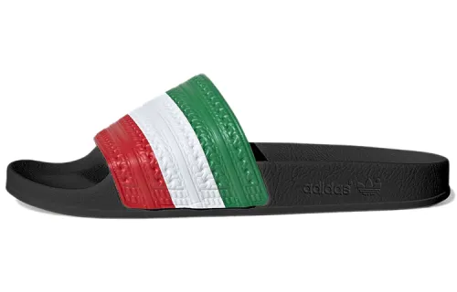 Adidas Originals ADILETTE Slide Slippers Men's White/Green/Red/Black