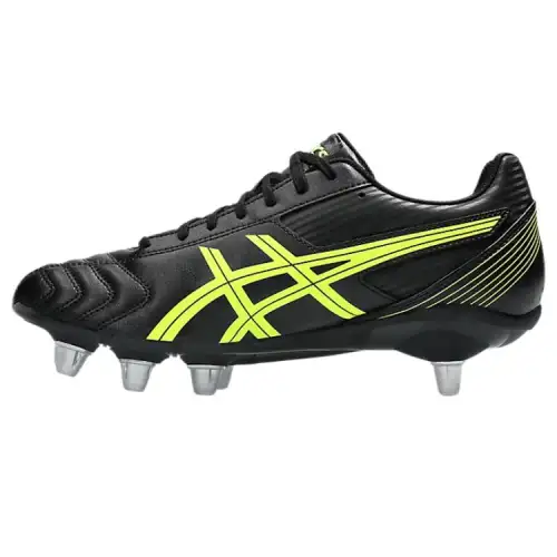 Asics LETHAL TACKLE Soccer Shoes Men's Black Yellow
