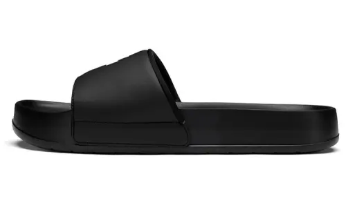 DESCENTE Sport Style Slip Resistant Abrasion Resistant Quick Dry Slide Slippers Unisex Black