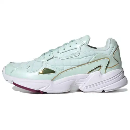 Adidas Originals Falcon Fabric Breathable Low top Casual Shoes Women's Green