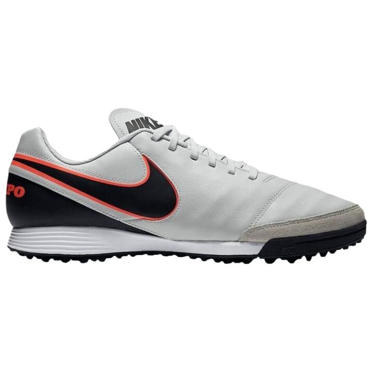 Nike Tiempo Genio 2 Artificial Turf Slip Resistant Abrasion Resistant Soccer Shoes Men’s White