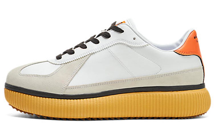 Кроссовки Onitsuka Delecity (бело-оранжевые)