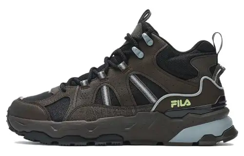 FILA Trek 1S Mesh, Textile, Synthetic Leather Cushioning, Wear Resistant Low top Casual Shoes Men's Dark Brown