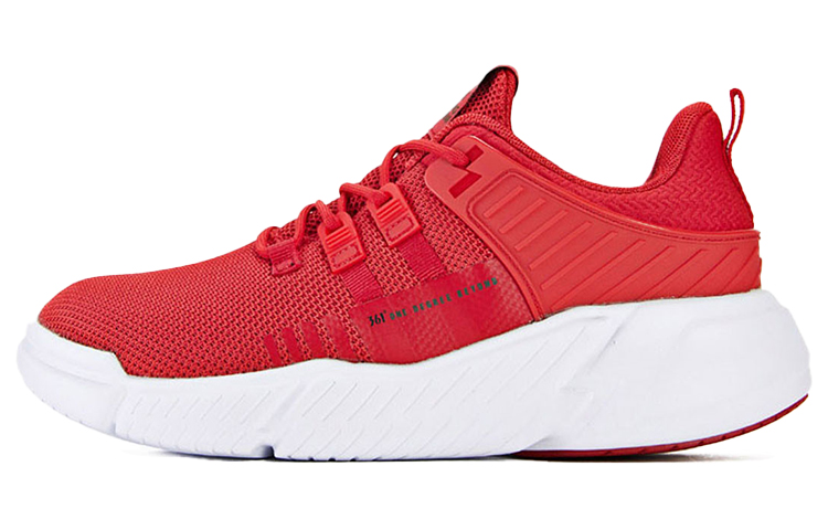 361° Mesh Slip Resistant, Abrasion Resistant, Cushioning, Lightweight Low top Sports Casual Shoes Men's Red White
