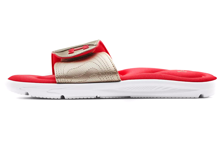 Женские шлепанцы Under Armour Ignite IX (красно-золотые)