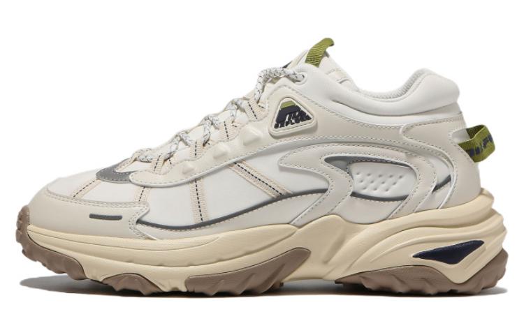 FILA Explorer Rock Blunt Textile, Leather Low top Casual Shoes Unisex Beige Korean Style