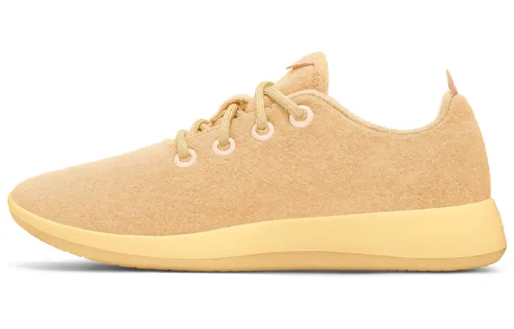 Allbirds Wool Runner Cushioning, Wear Resistant Low top Sports Casual Shoes Men's Light Egg Yolk