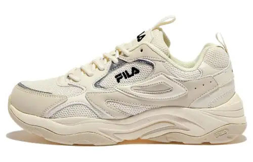 FILA Ray Abrasion Resistant Breathable Low top Casual Shoes Unisex Beige