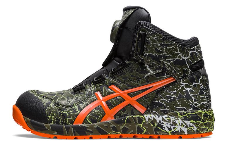 Asics Winjob High top Sports Casual Shoes Unisex Black Green