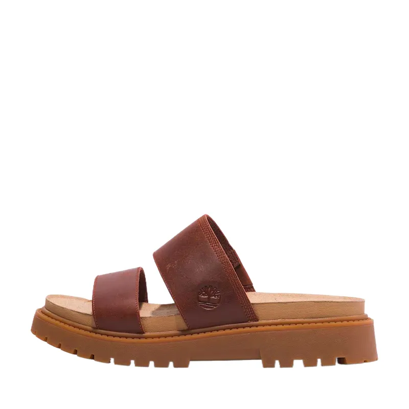Timberland Clairemont Way Rubber Abrasion Resistant Slide Slippers Women's Brown