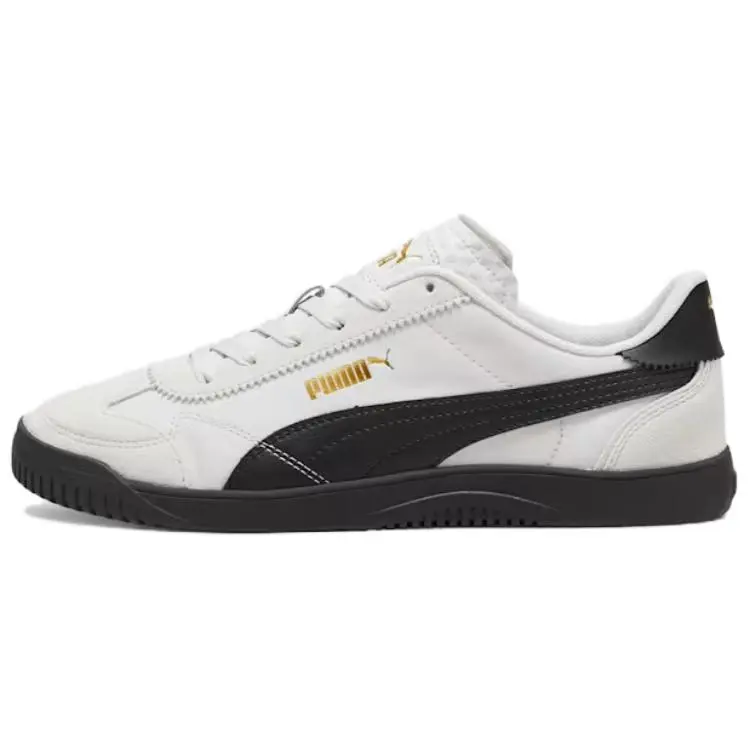 PUMA Club 5v5 Abrasion Resistant Breathable Low top German Army Trainers Unisex White Black