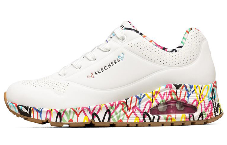 James Goldcrown x Skechers Uno Synthetic Leather, Artificial Leather Low top Casual Shoes Women's White