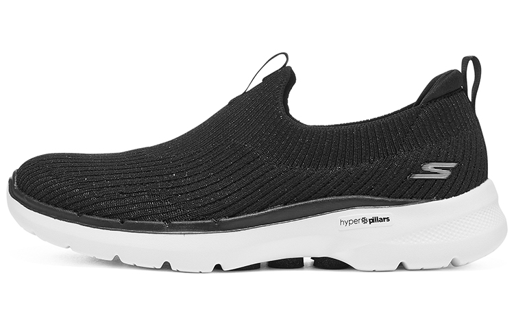 Skechers Go Walk 6 Fabric Abrasion Resistant Abrasion Resistant Low top Casual Shoes Women’s Black
