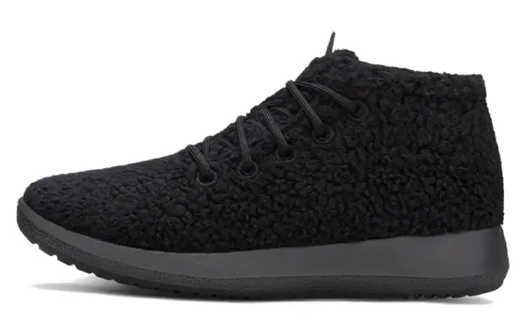 Allbirds Double Fluff Comfortable And Trendy Cushioning Mid top Sports Casual Shoes Women's Black