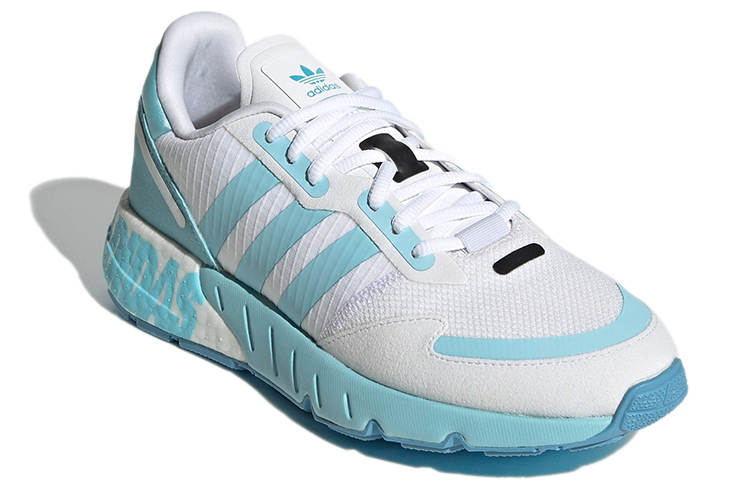 Женские кроссовки adidas ZX 1K (бело-синий) — Белый / синий — фото 3
