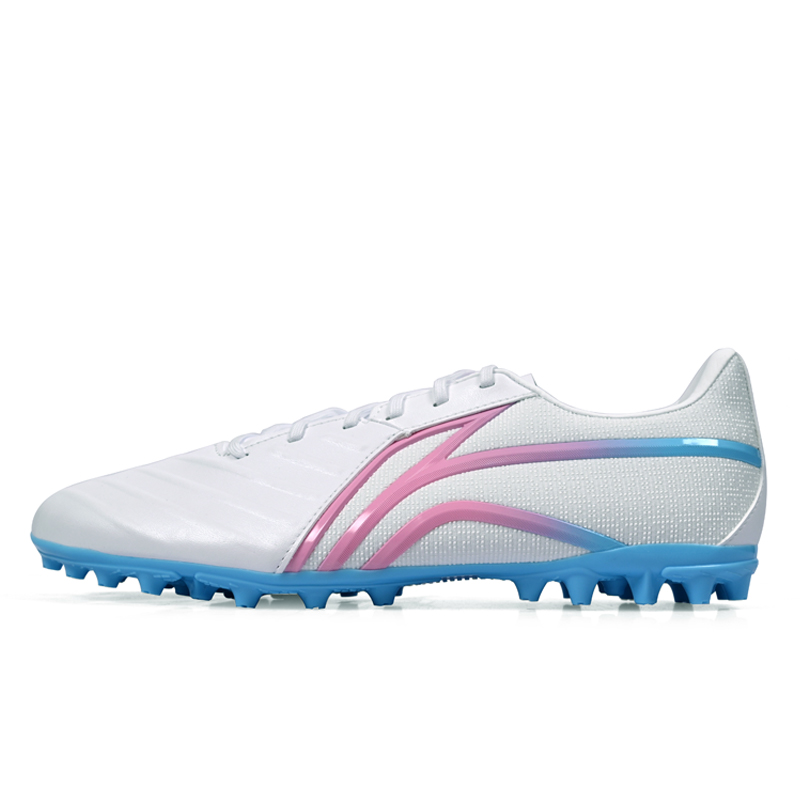 Li Ning AG Rubber Short Studs MG Rubber Short Studs Artificial Turf Synthetic Leather Soccer Shoes Men’s