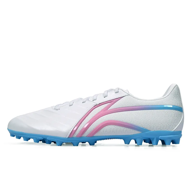 Li Ning AG Rubber Short Studs MG Rubber Short Studs Artificial Turf Synthetic Leather Soccer Shoes Men's