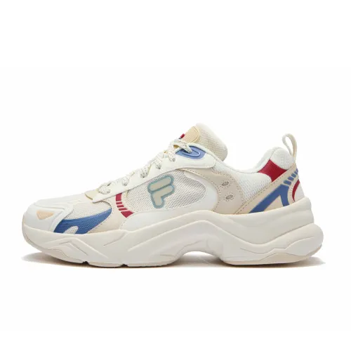 FILA FUSION UNIQUE Low top Casual Shoes Men's Beige White Yellow